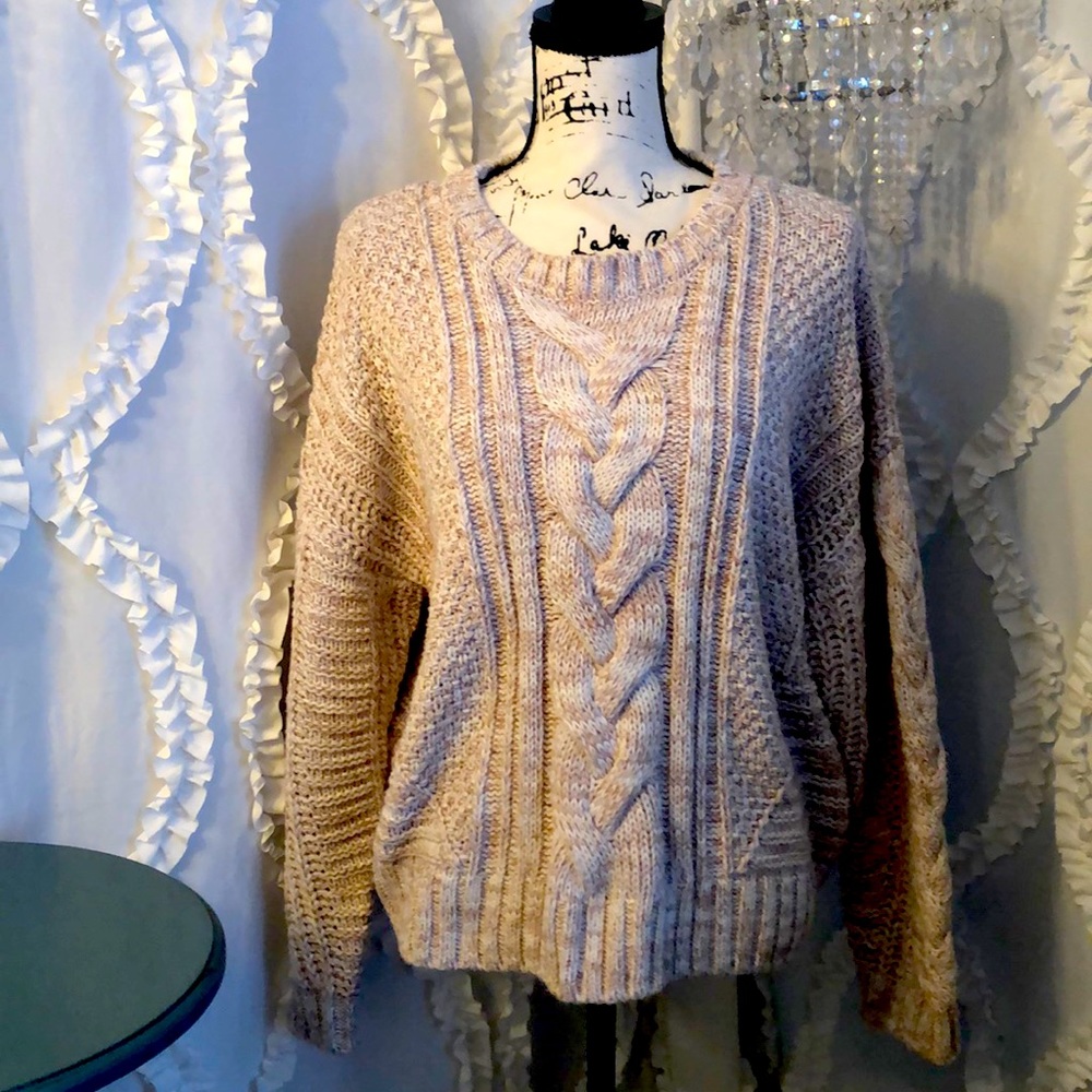 Donated to Eaton Fire Evacuees- Super Soft Cable Knit Sweater
